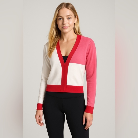 Carbon38 Sweaters - 306 Carbon38 Colorblock Cardigan | Size Small